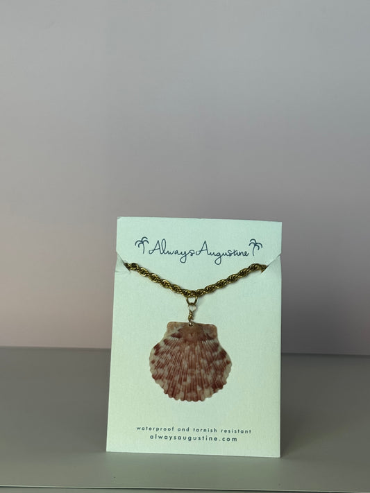 Large Scallop Shell Necklace