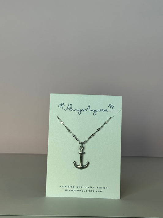 Stainless Steel Anchor Necklace