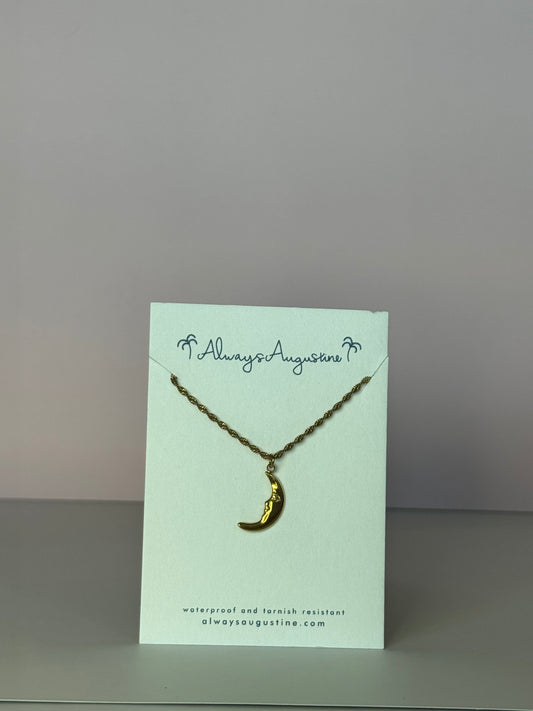 Moon Pendant Necklace