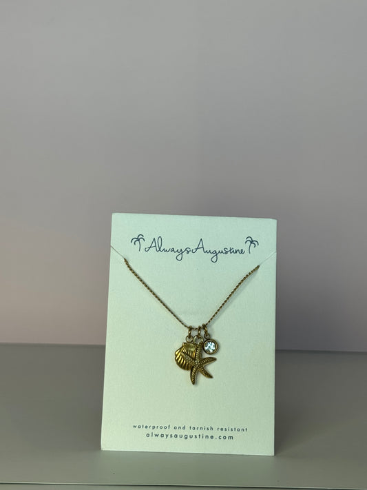 Multi Charm Stack Necklace