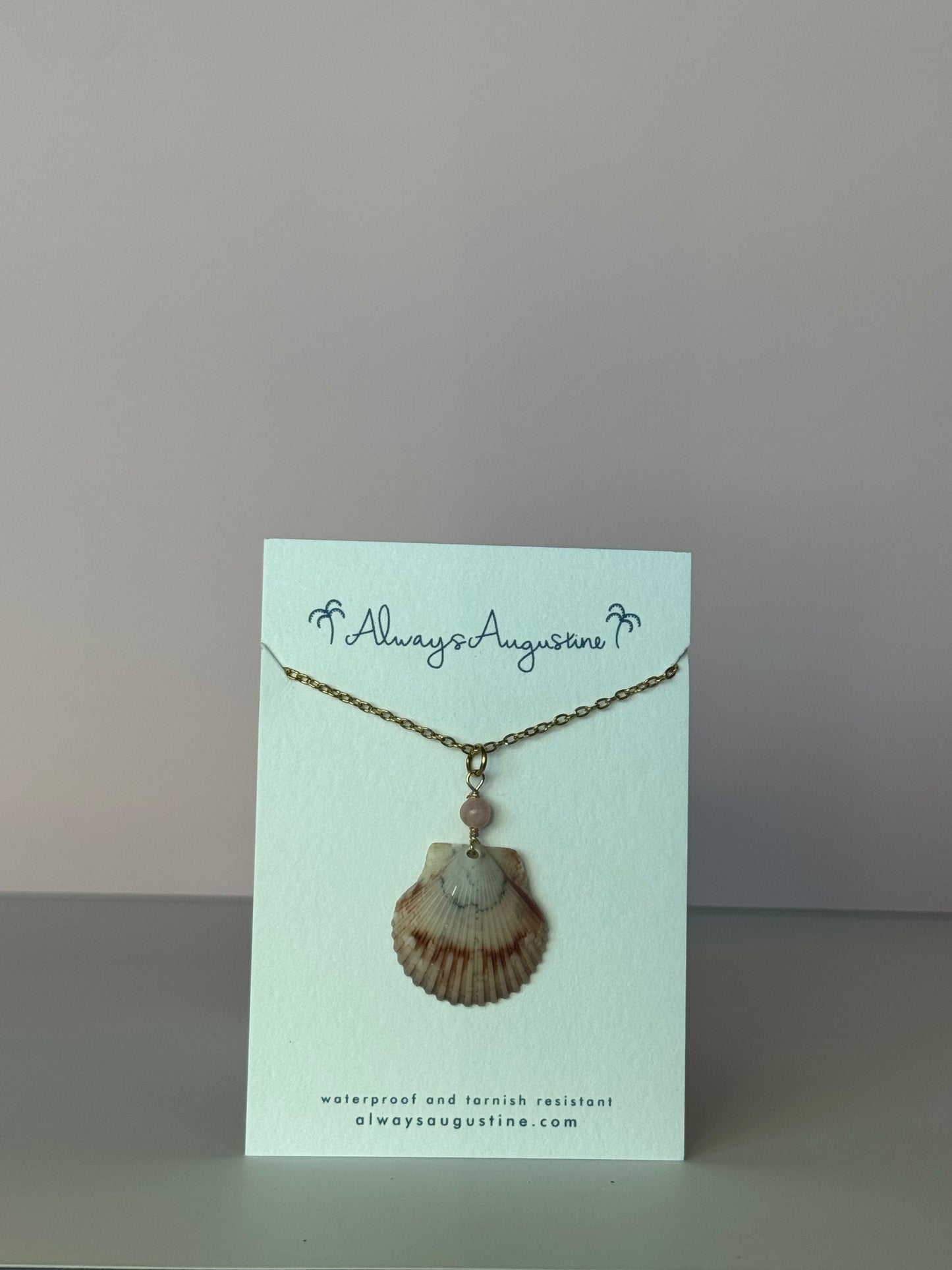 Scallop Shell Necklace (L)