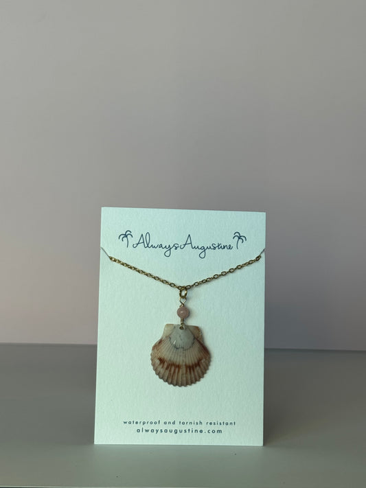 Scallop Shell Necklace (L)