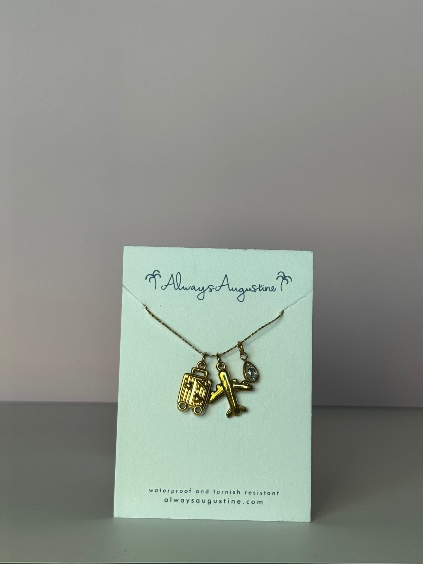 Travel Charm Stack Necklace