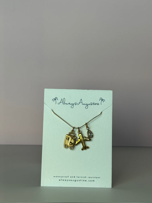 Travel Charm Stack Necklace