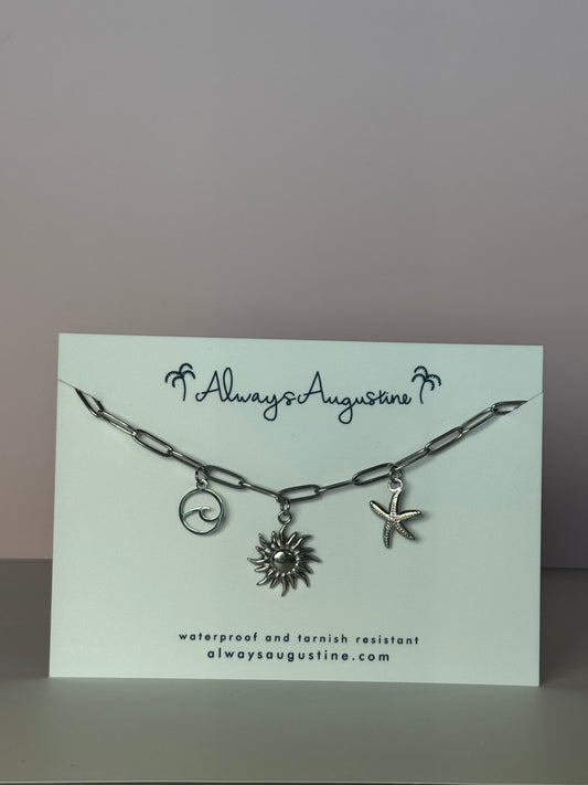 Stainless Steel Premade Charm Necklace (3)