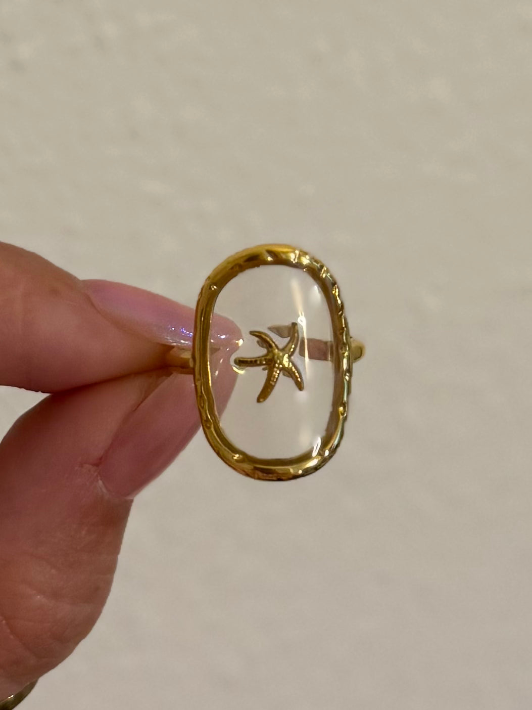 Adjustable Starfish Ring