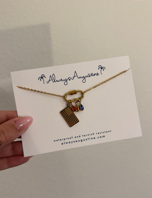 Americana Carabiner Necklace