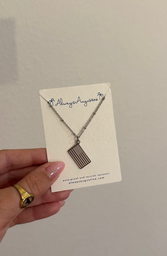 Americana Pendant Necklace Stainless Steel