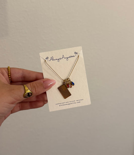 Americana Charm Stack Necklace