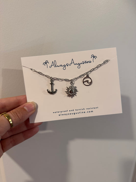Stainless Steel Premade Charm Necklace (3)