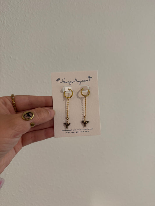 Lily Shark Tooth Earrings