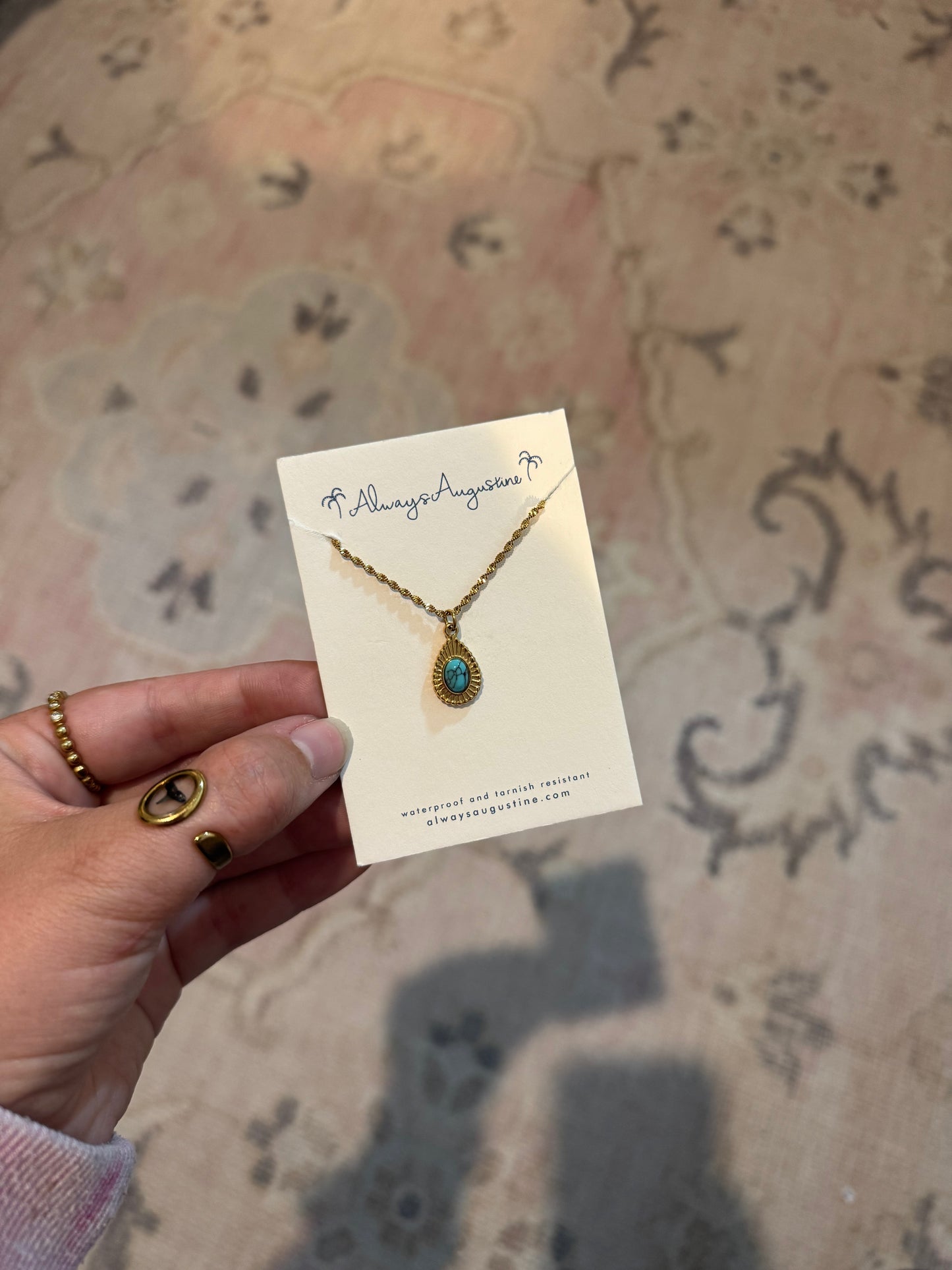 Turquoise Droplet Necklace