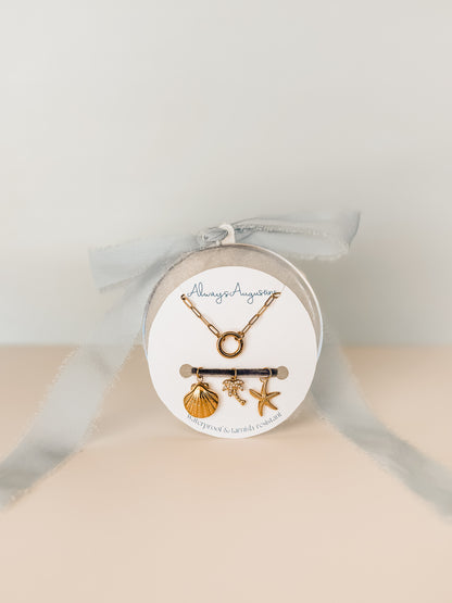 DIY Charm Necklace Ornament Set - Beach