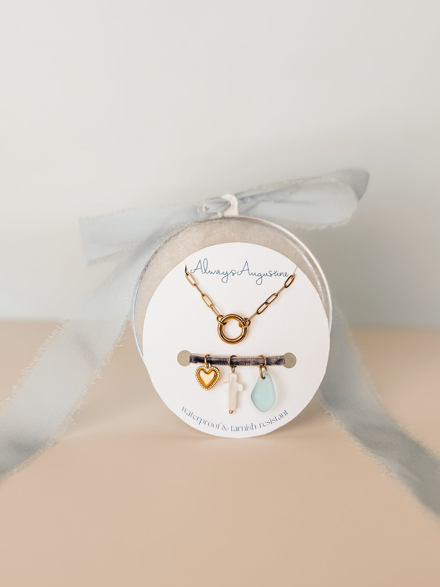 DIY Charm Necklace Ornament Set - Faith