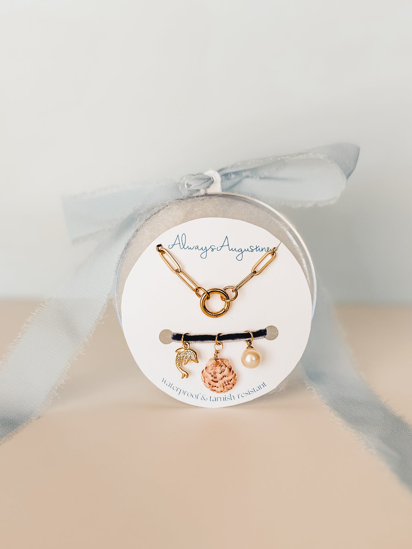 DIY Charm Necklace Ornament Set - Sea Shell