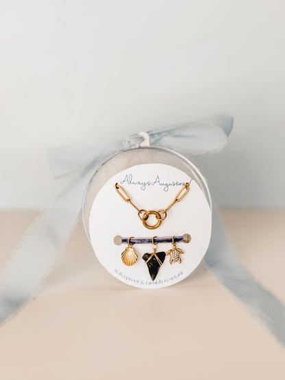 DIY Charm Necklace Ornament Set - Shark Tooth
