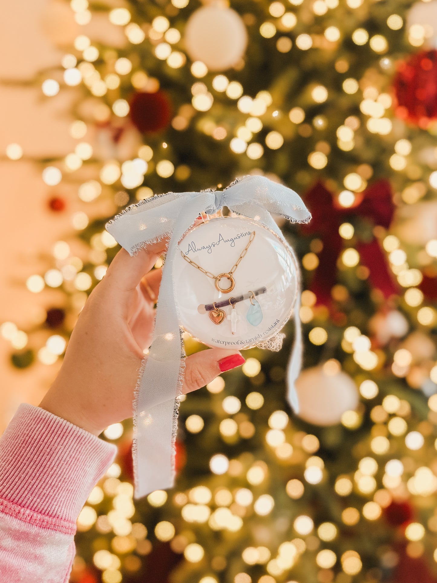 DIY Charm Necklace Ornament Set - Faith