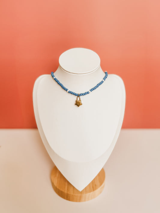 Liberty | Patriotic Confetti Beaded Necklace