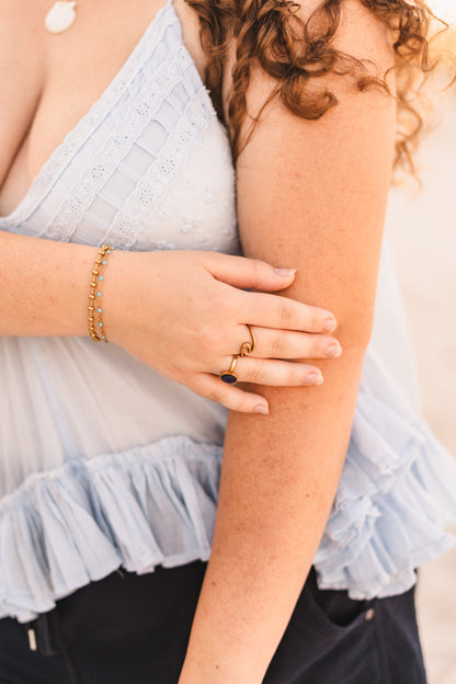 Anna | Waterproof Wave Ring