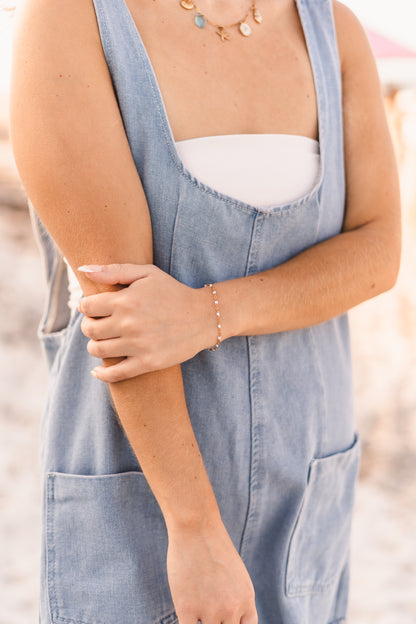 Lana | Waterproof Beaded Chain Bracelet