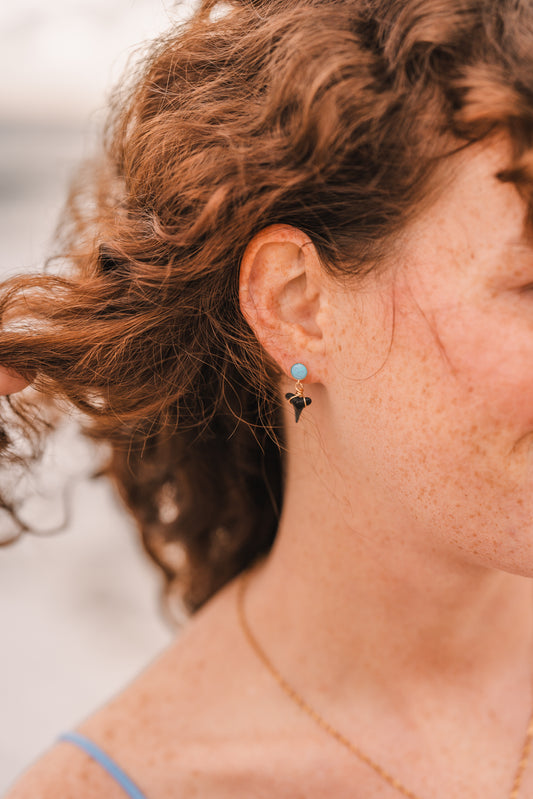 Aguas Earrings | Real Shark Tooth Jewelry - Always Augustine