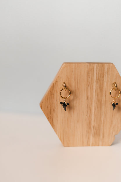 Flora Earrings | Real Shark Tooth Jewelry -- Always Augustine