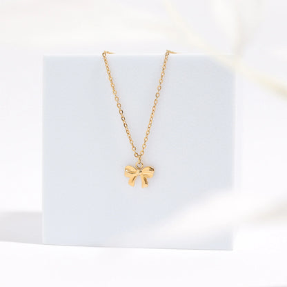 Lilly | Waterproof Dainty Bow Necklace
