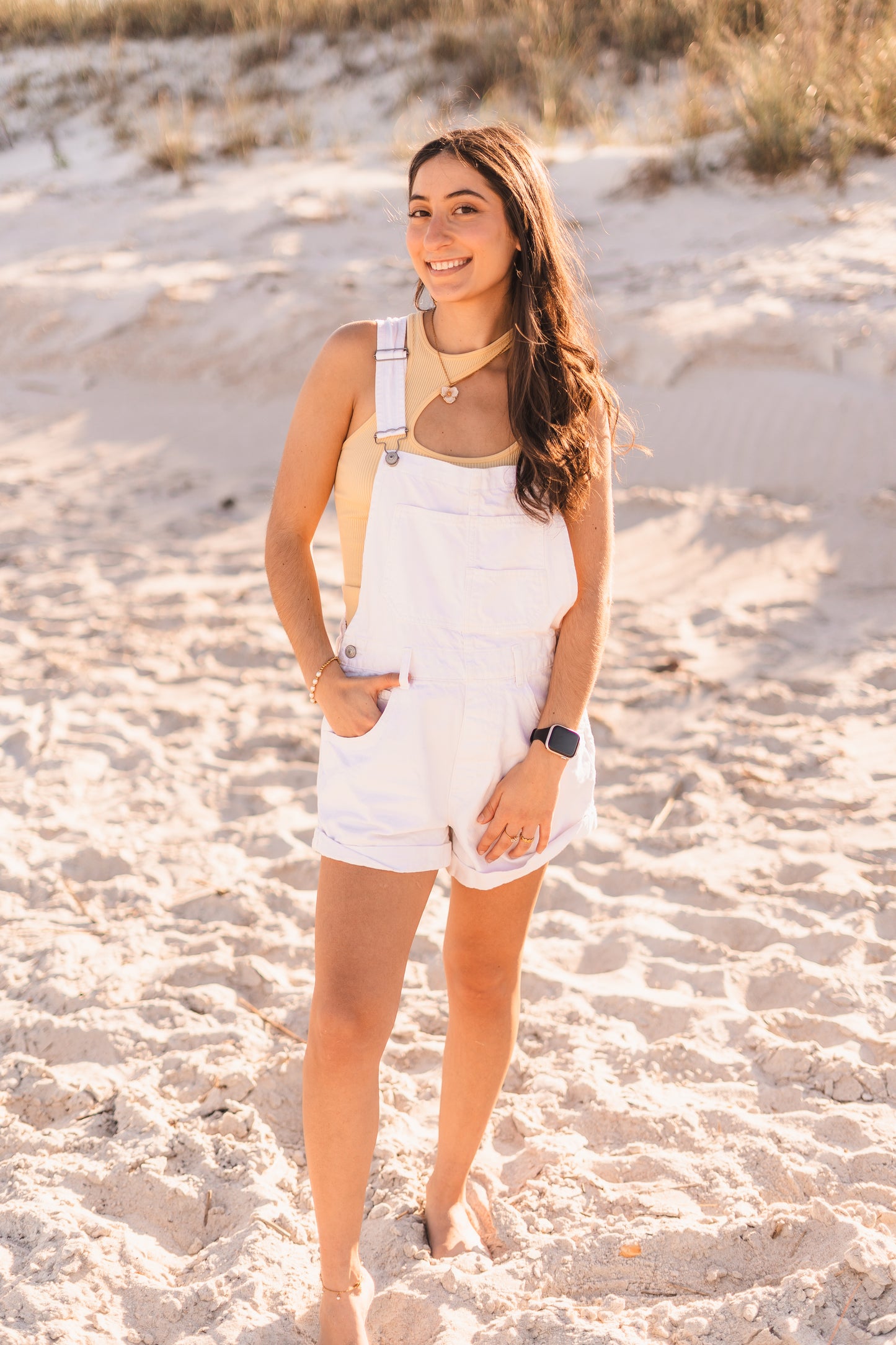 Emmy | White Hibiscus Flower Pendant Necklace - Create Your Sunshine