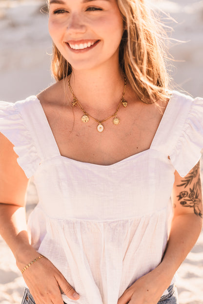 Elizabeth | Coastal Charm Necklace - Create Your Sunshine