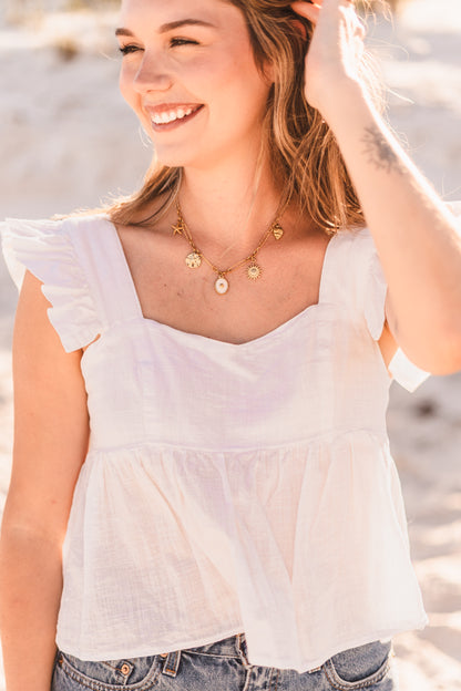 Elizabeth | Coastal Charm Necklace - Create Your Sunshine
