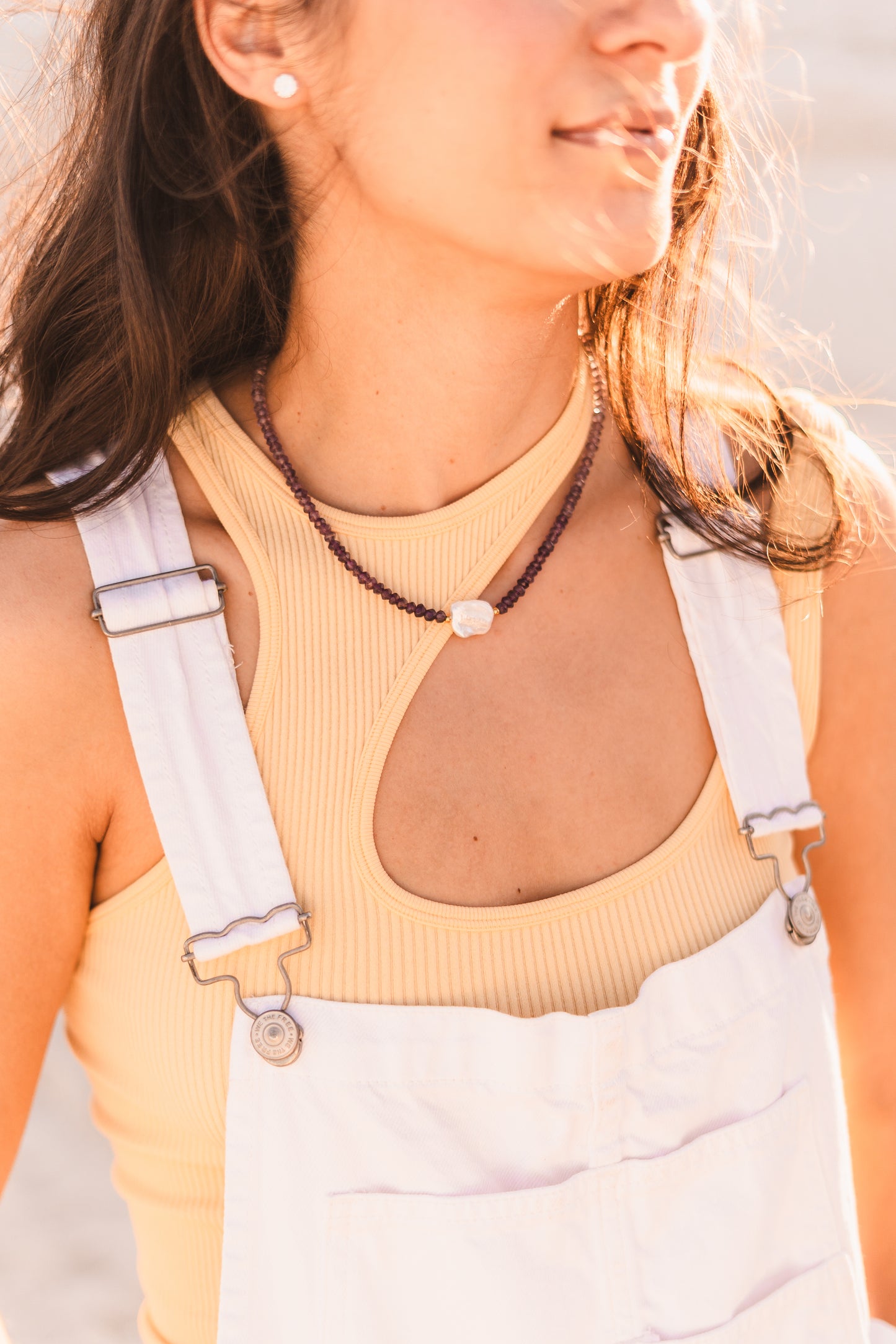 Iris | Ombre Amethyst Beaded Necklace - Create Your Sunshine