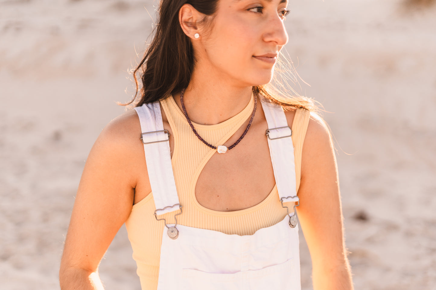 Iris | Ombre Amethyst Beaded Necklace - Create Your Sunshine