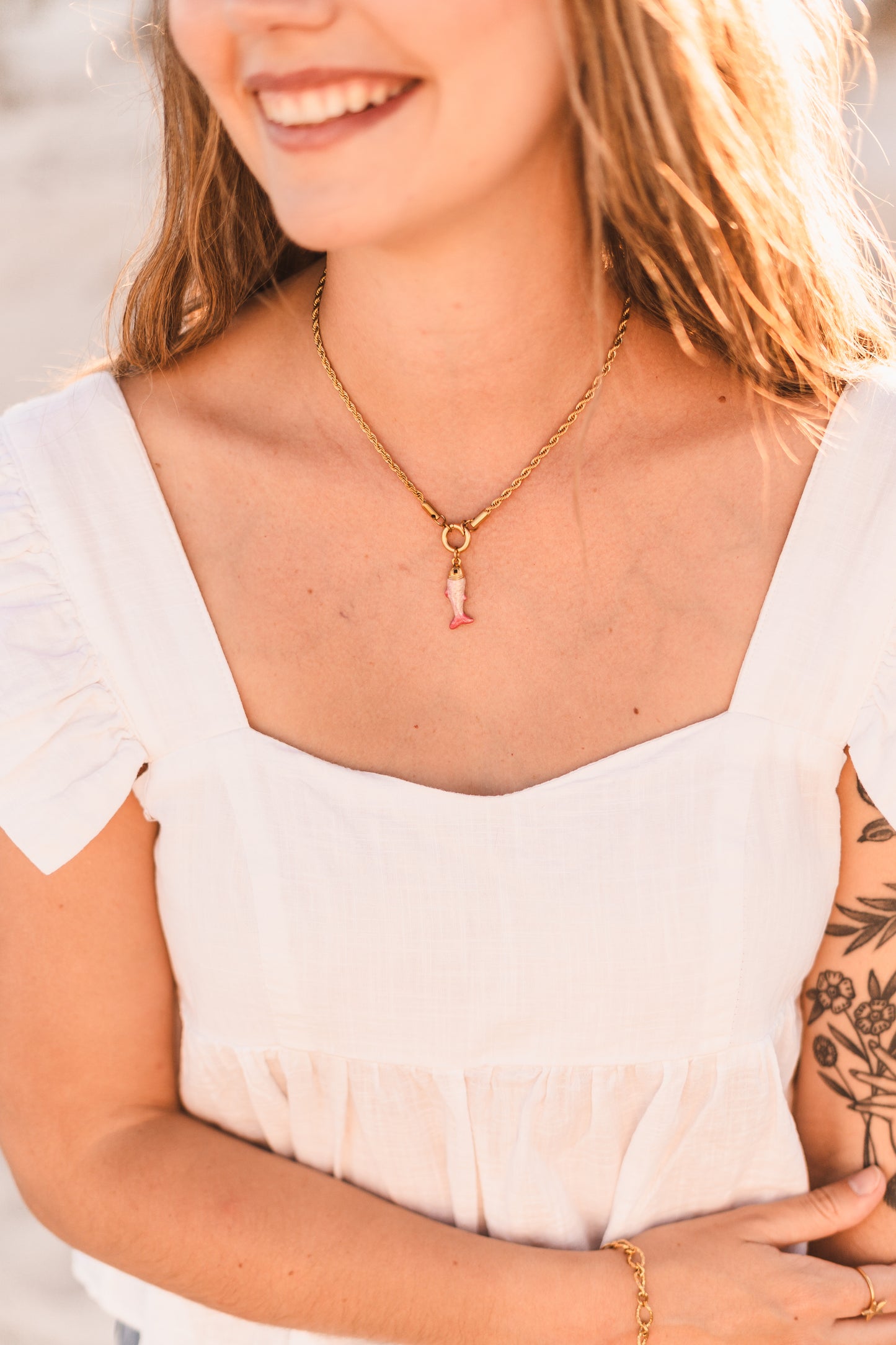 Finley | Charm Keeper Fish Necklace - Create Your Sunshine