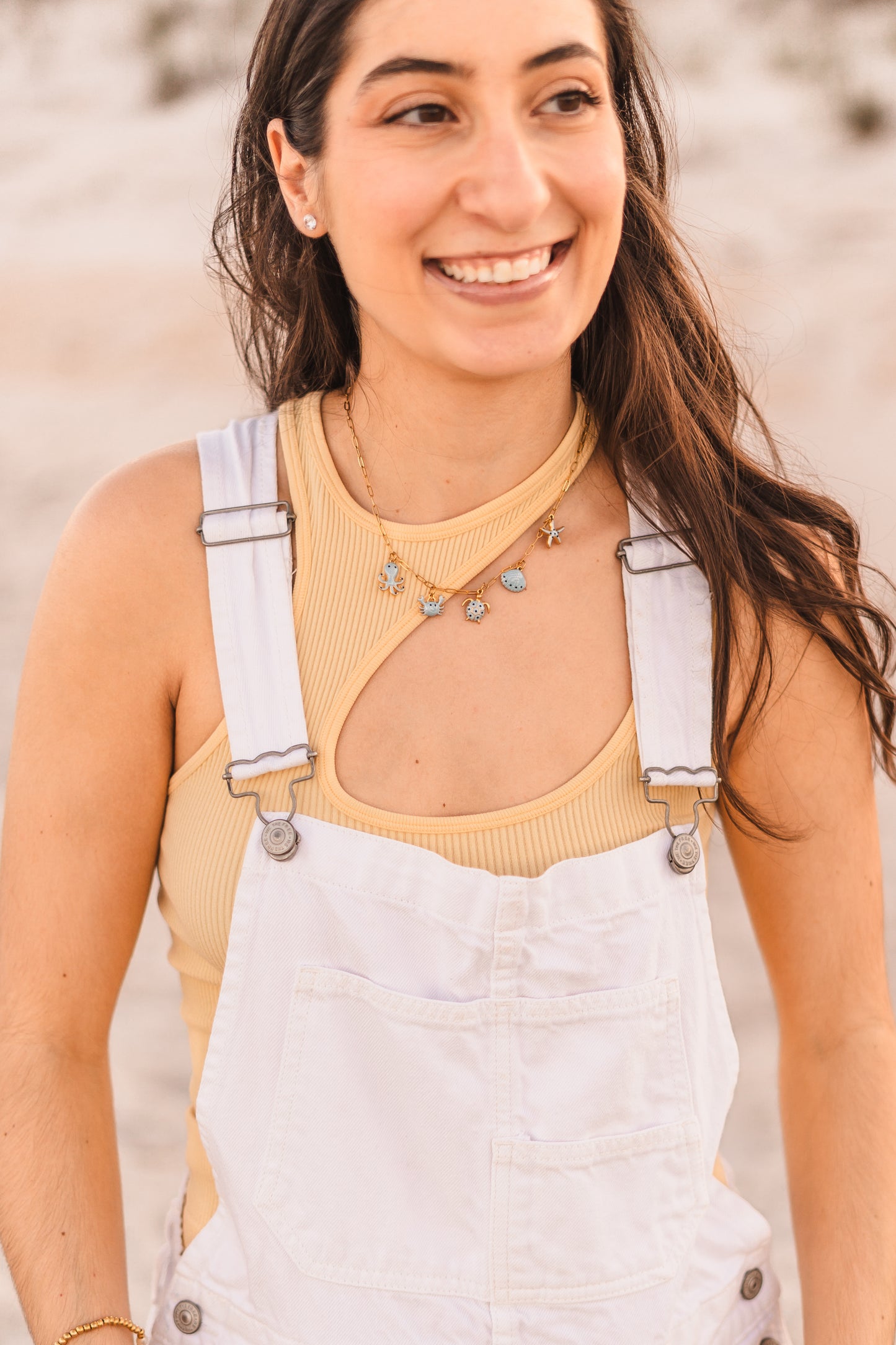 Ciela | Coastal Blue Charm Necklace - Create Your Sunshine