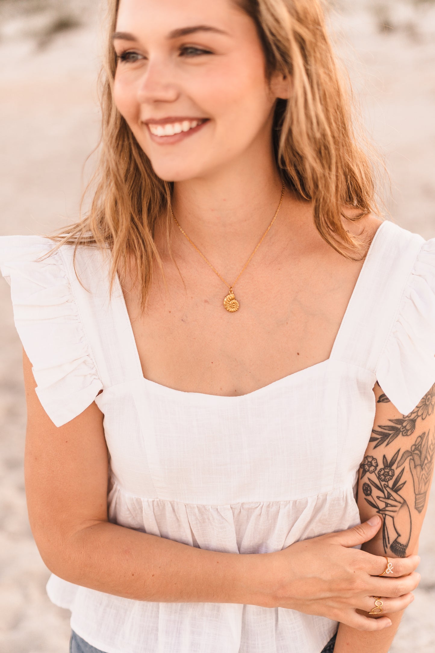 Cove | Nautilus Pendant Necklace - Create Your Sunshine
