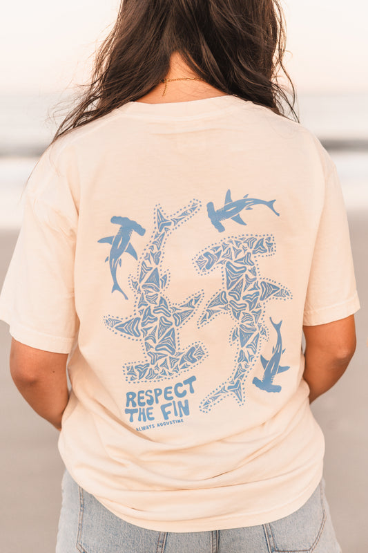 Respect the Fin | Auggie Apparel - Beach Tee