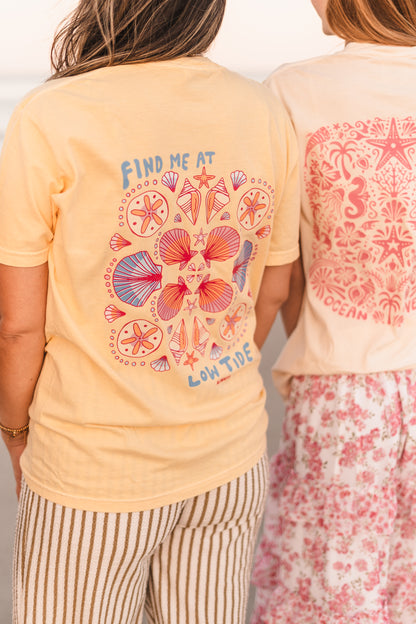 Find Me at Low Tide | Auggie Apparel - Beach Tee