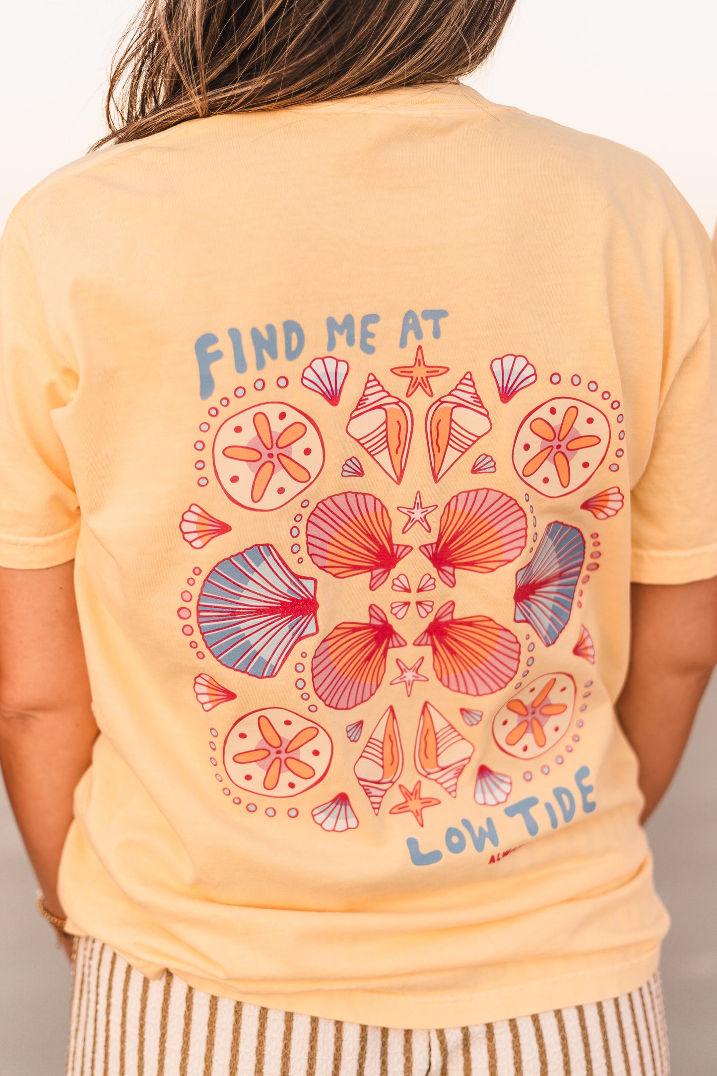 Find Me at Low Tide | Auggie Apparel - Beach Tee