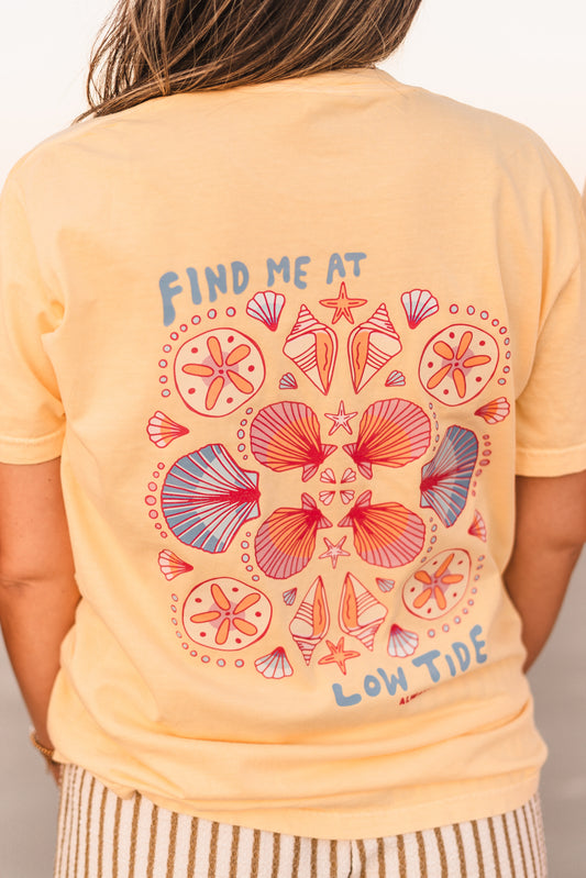 Find Me at Low Tide | Auggie Apparel - Beach Tee