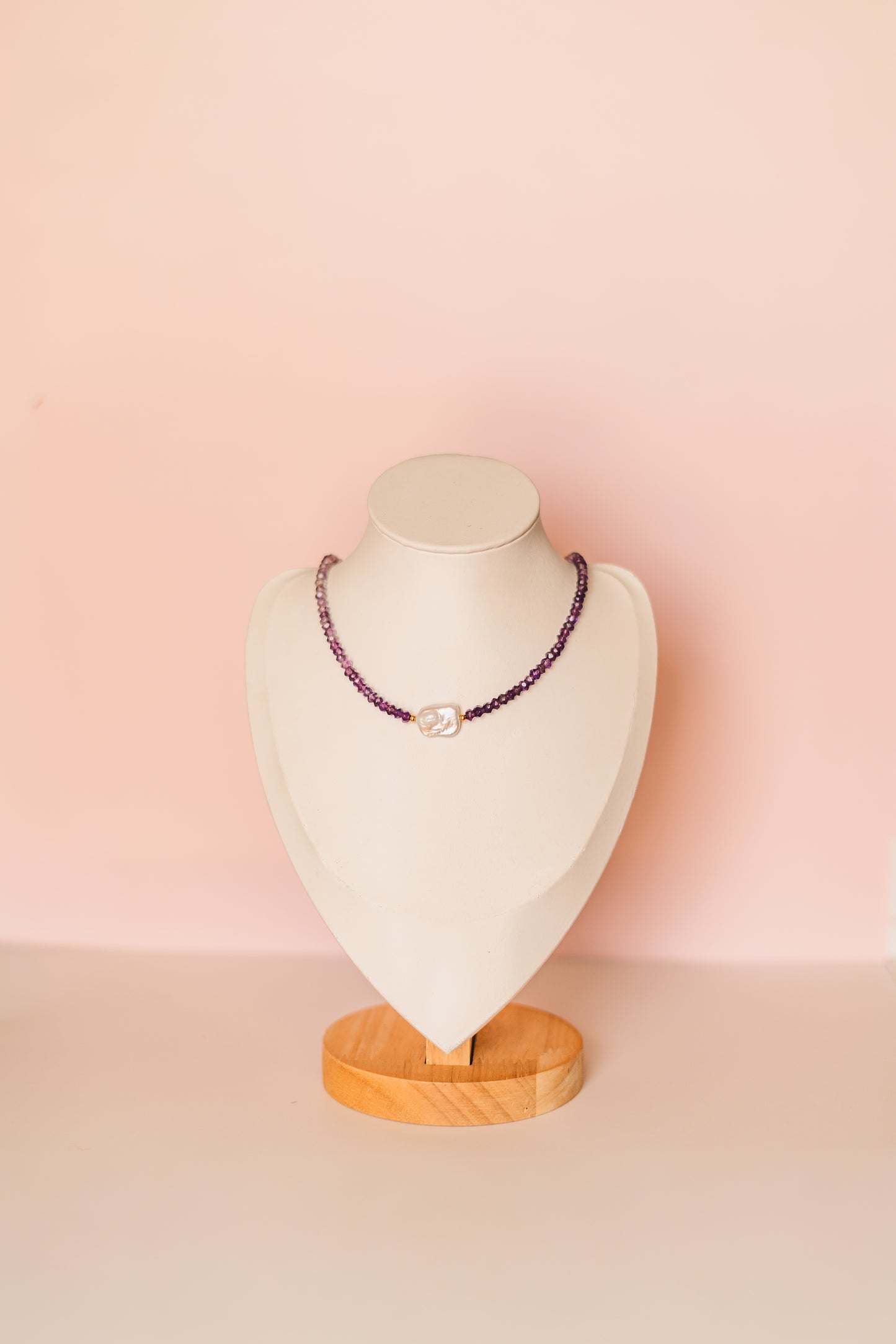 Iris | Ombre Amethyst Beaded Necklace - Create Your Sunshine