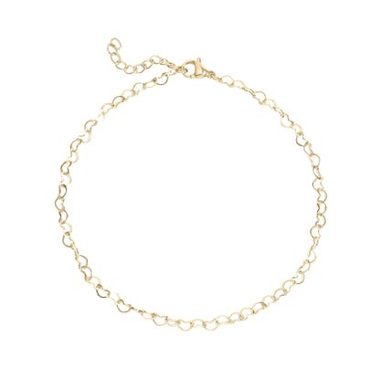 Mina | Waterproof Intertwined Hearts Anklet
