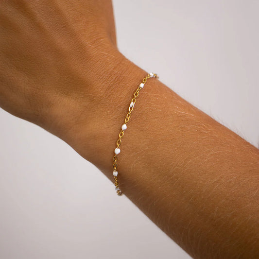Lana | Waterproof Beaded Chain Bracelet