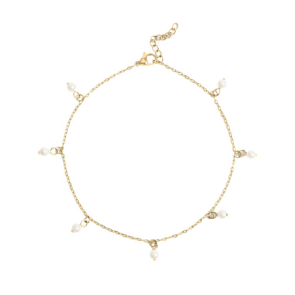 Phoebe | Waterproof Pearl Anklet