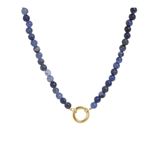 Create Your Own Keeper Sodalite Beaded Charm Necklace - Waterproof