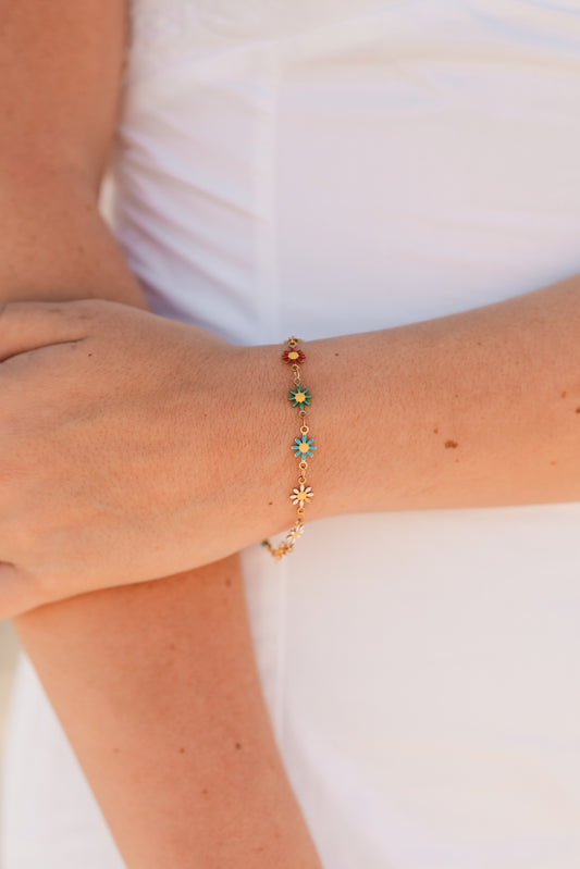Jolie | Waterproof Colorful Flower Bracelet