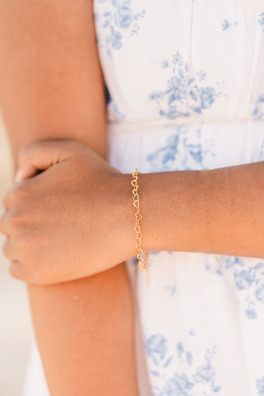 Hope | Waterproof Interconnected Hearts Bracelet